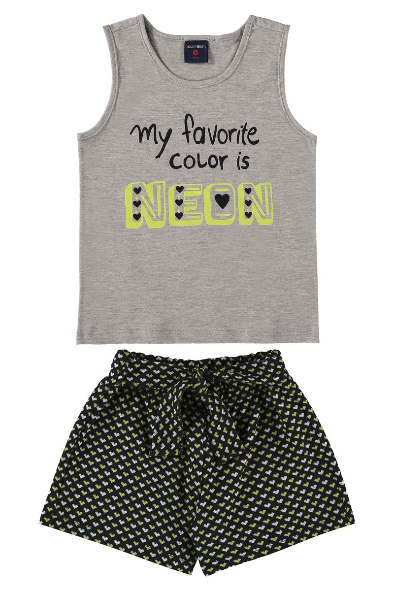 Conjunto-My-Favorite-color-is-Neon-Infantil--Cinza--Guloseima