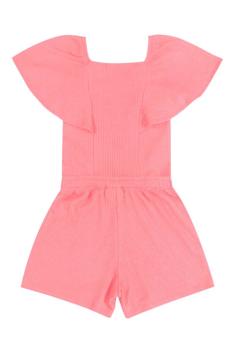 Macaquinho-Evase-Infantil-Menina--Rosa-Neon--Quimby