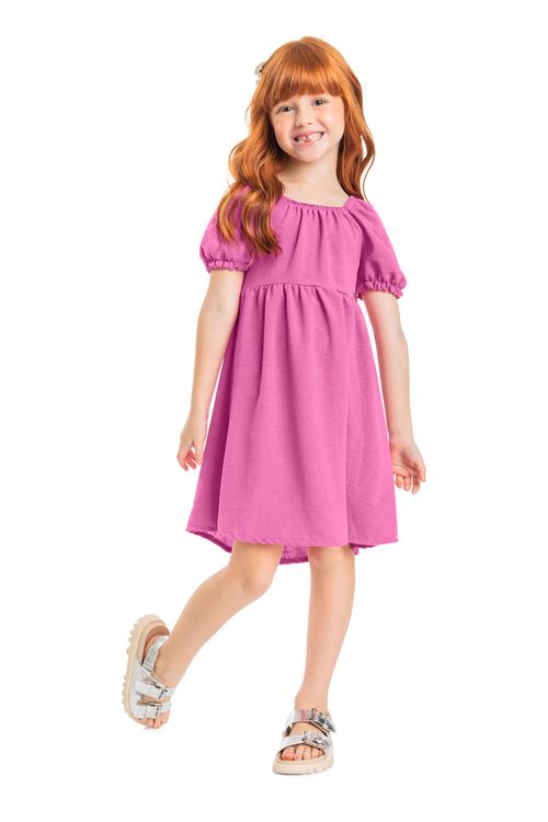 Vestido Bufante Infantil (Rosa) Quimby