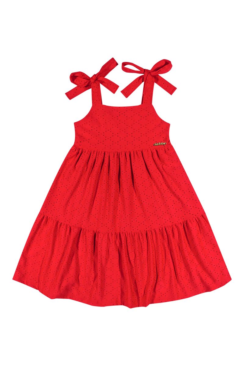 Vestido-em-Laise-Infantil--Vermelho--Quimby