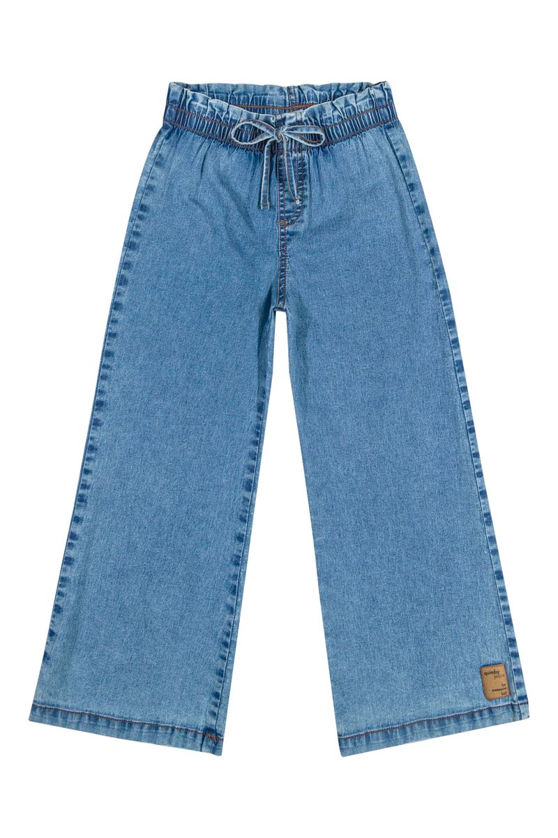 Calca-Wide-Leg-Jeans-Infantil--Azul--Quimby