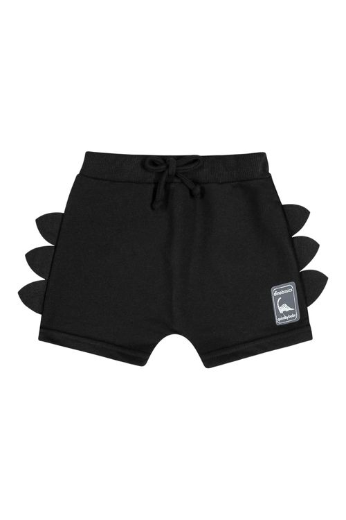 Short Unissex Básico para Bebê (Preto) Quimby