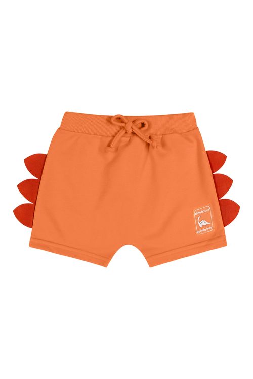 Short Unissex Básico para Bebê (Laranja) Quimby