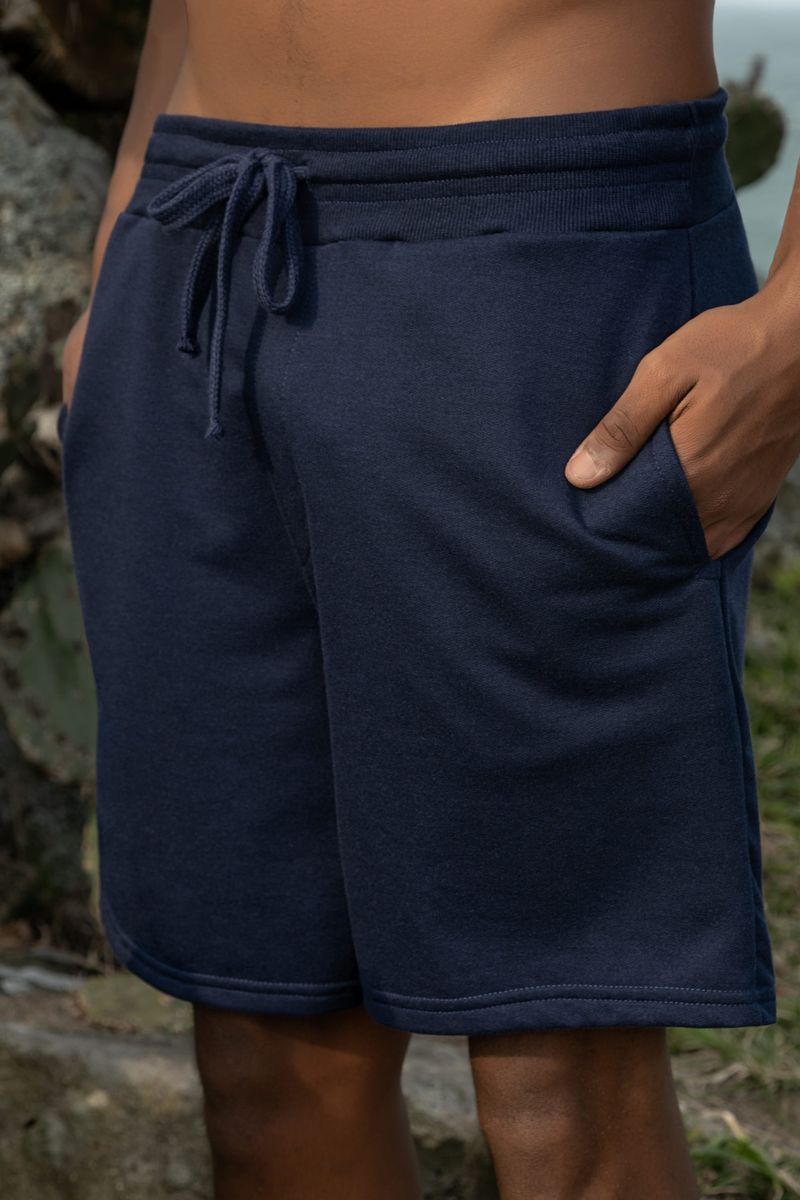 Bermuda-Masculina-em-Moletom--Azul--The-Philippines