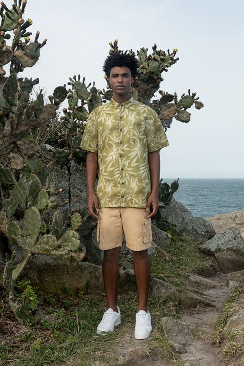 Camisa Masculina Estampada (Verde) The Philippines