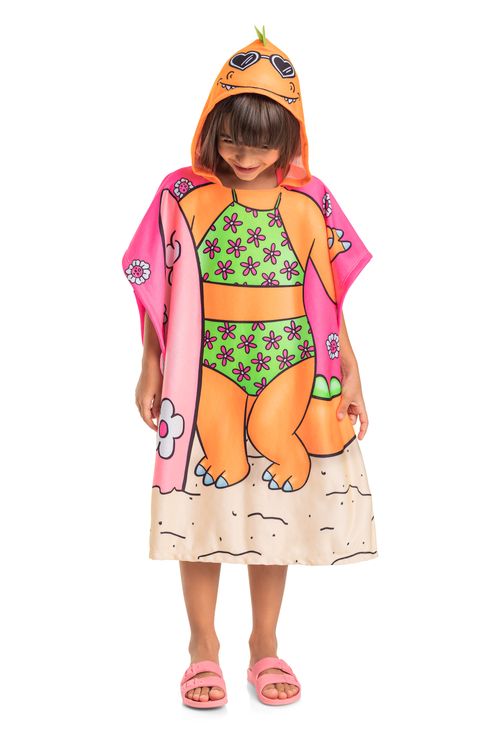 Toalha de Praia Infantil para Menina (Rosa) Quimby