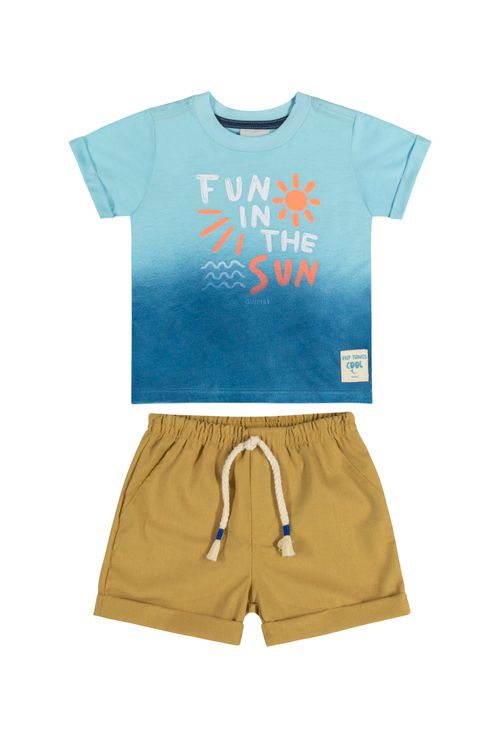 Conjunto Fun in The Sun para Bebê Menino (Azul) Quimby