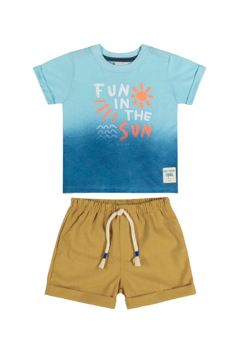 Conjunto-Fun-in-The-Sun-para-Bebe-Menino--Azul--Quimby