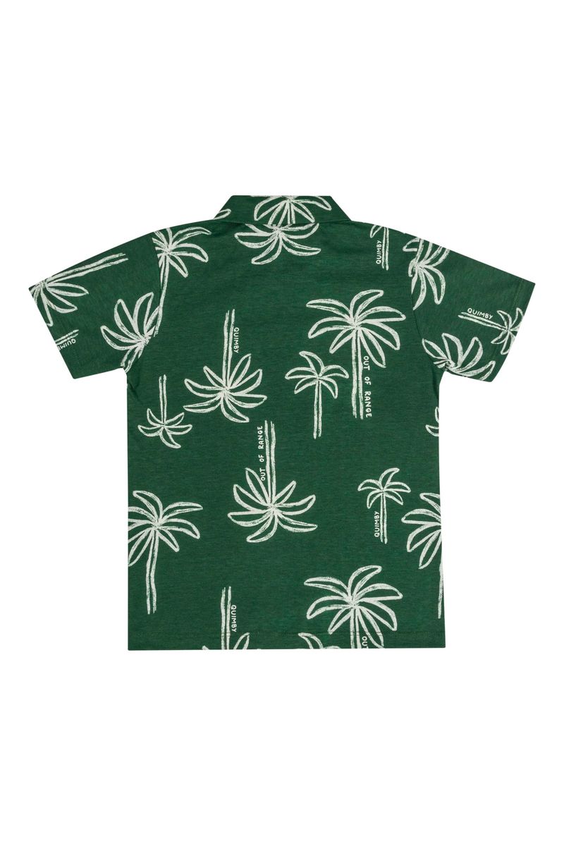 Polo-Palm-Paradise-Infantil-para-Menino--Verde--Quimby
