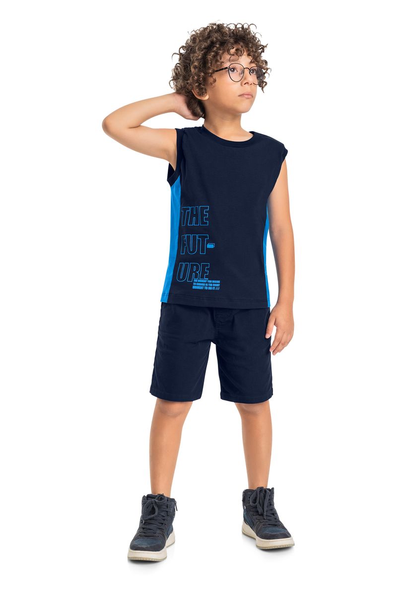 Regata-The-Future-Infantil-para-Menino--Azul-Marinho--Quimby