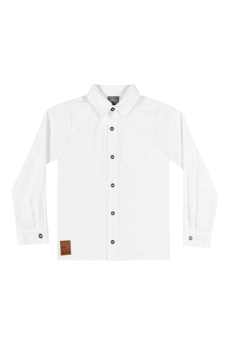 Camisa-Polo-Manga-Longa-Infantil--Branco--Quimby