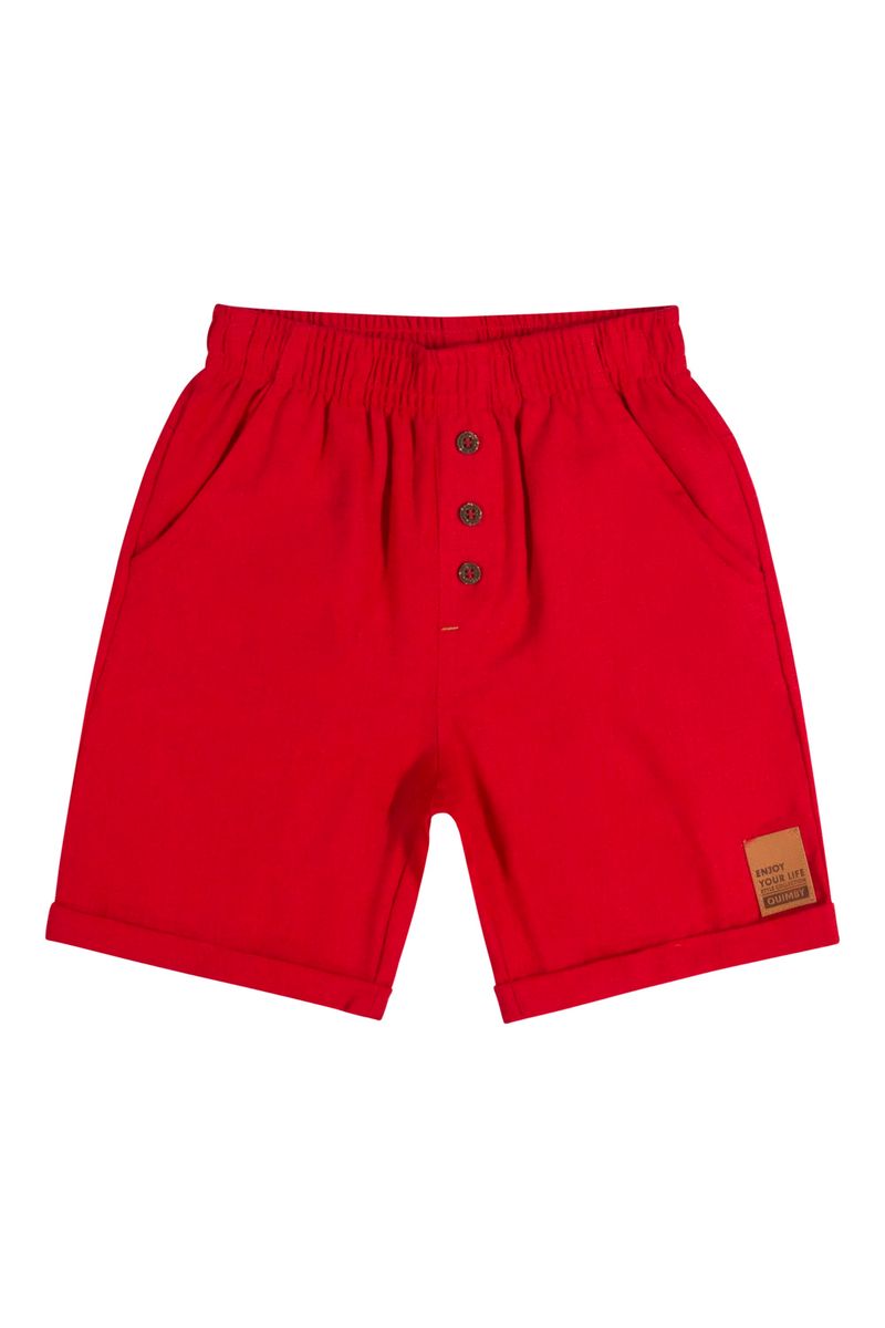Bermuda-Infantil-em-Linho--Vermelho--Quimby