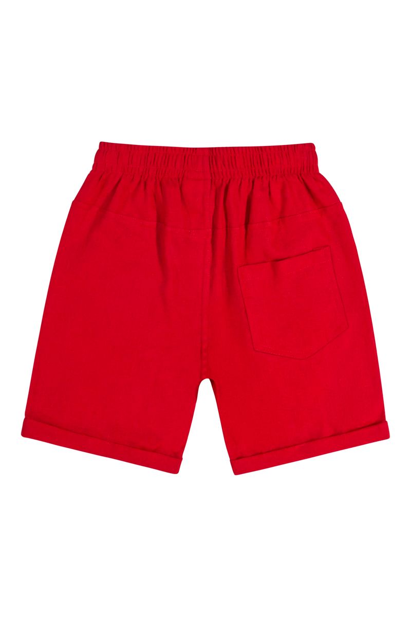 Bermuda-Infantil-em-Linho--Vermelho--Quimby