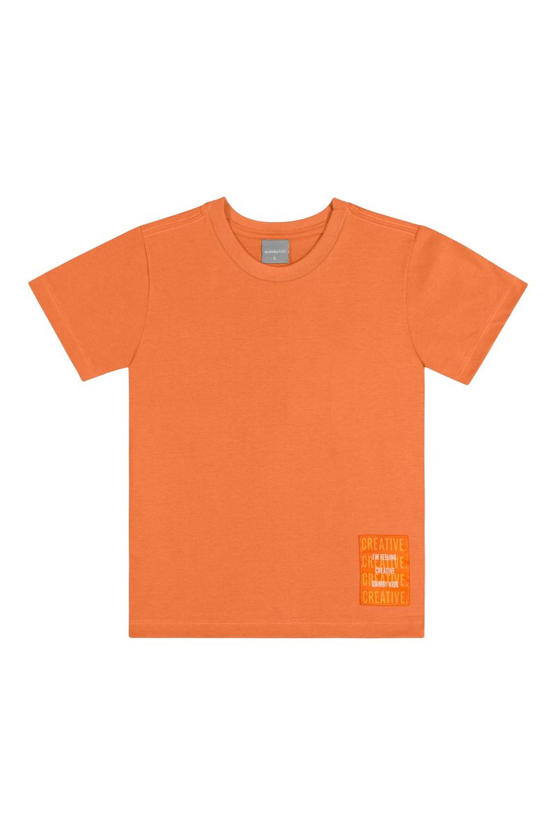 Camiseta-Manga-Curta-Basica-Unissex--Laranja--Quimby
