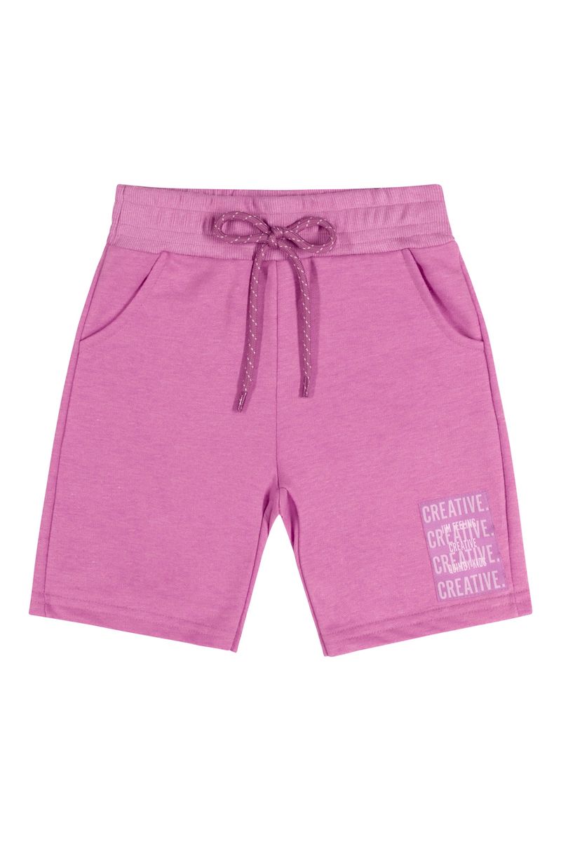 Conjunto-Camiseta-e-Bermuda-Unissex--Roxo--Quimby