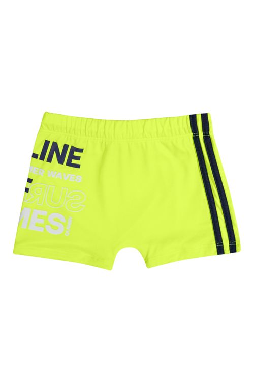 Sunga Boxer Lisa Infantil com Proteção FPS +50 (Verde) Quimby