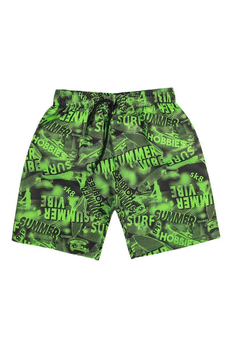Bermuda-de-Praia-Infantil-para-Menino--Verde--Quimby