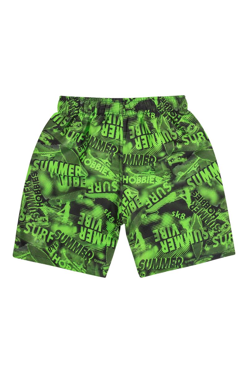 Bermuda-de-Praia-Infantil-para-Menino--Verde--Quimby