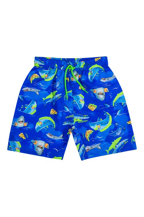Bermuda de Praia Infantil para Menino (Azul) Quimby