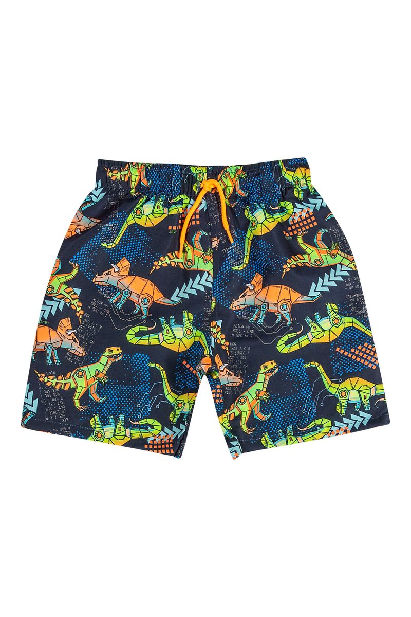 Bermuda-de-Praia-Infantil-para-Menino--Preto--Quimby