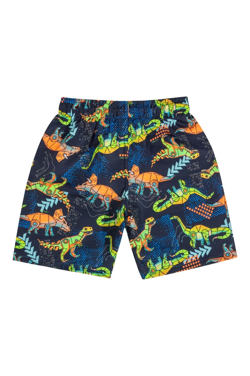 Bermuda-de-Praia-Infantil-para-Menino--Preto--Quimby