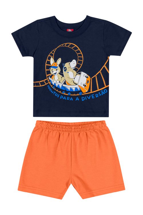 Conjunto de Verão Bebê Menino (Azul) Bee Loop