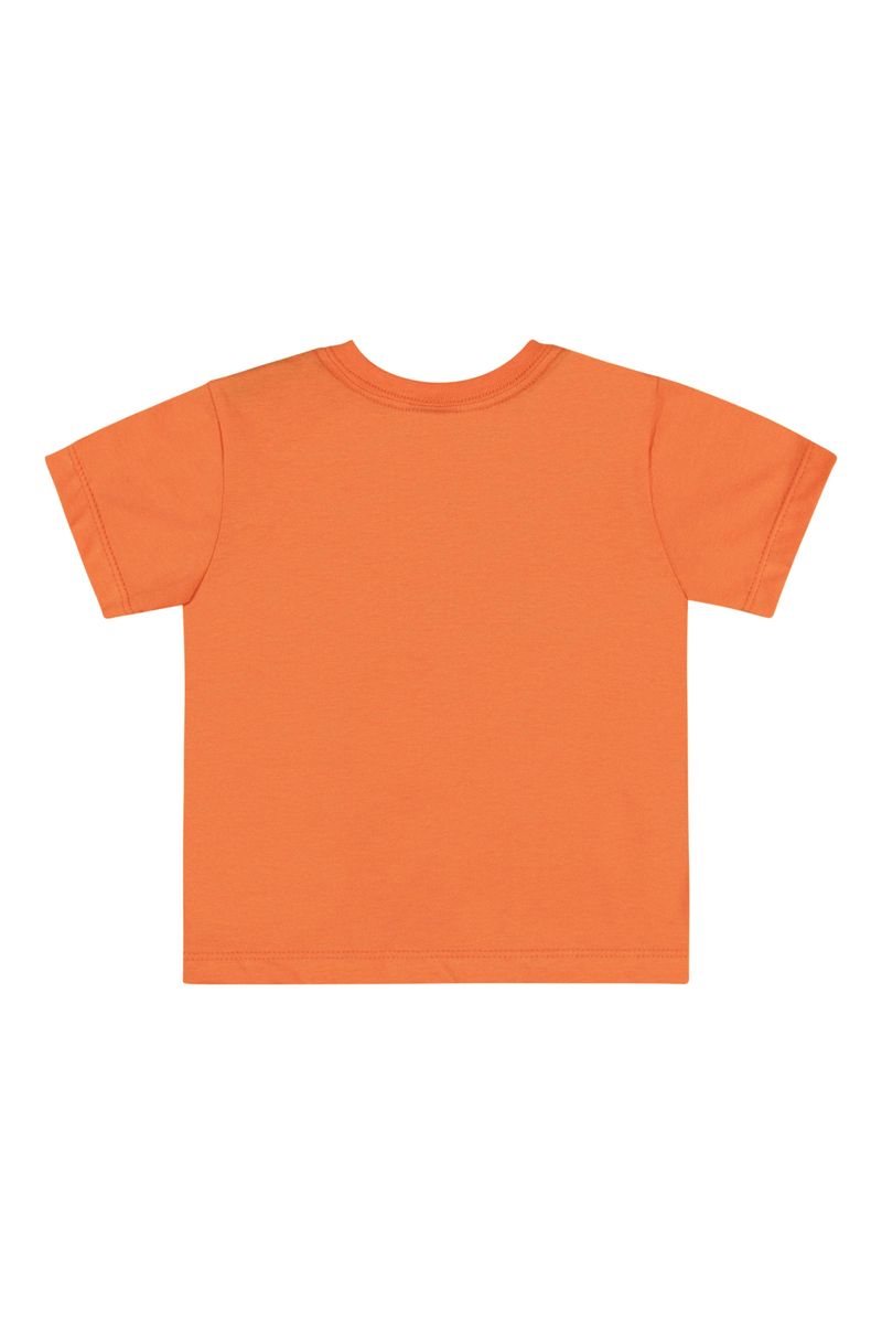Conjunto-Camiseta-e-Bermuda-Menino-Bebe--Laranja--Bee-Loop
