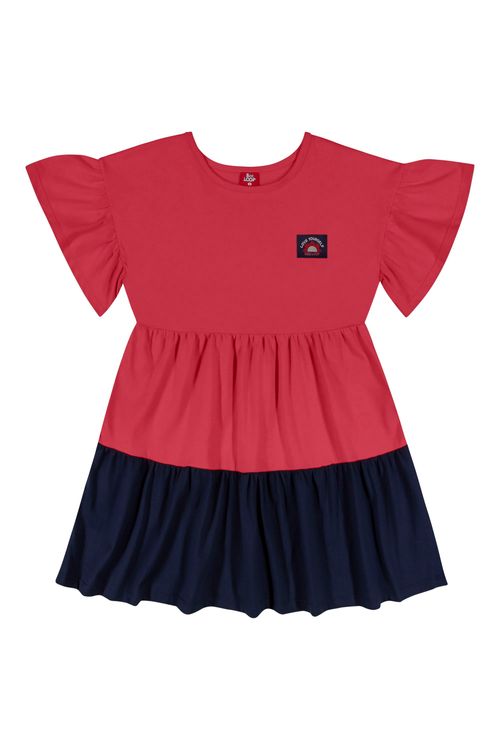 Vestido Marias Infantil (Vermelho) Bee Loop