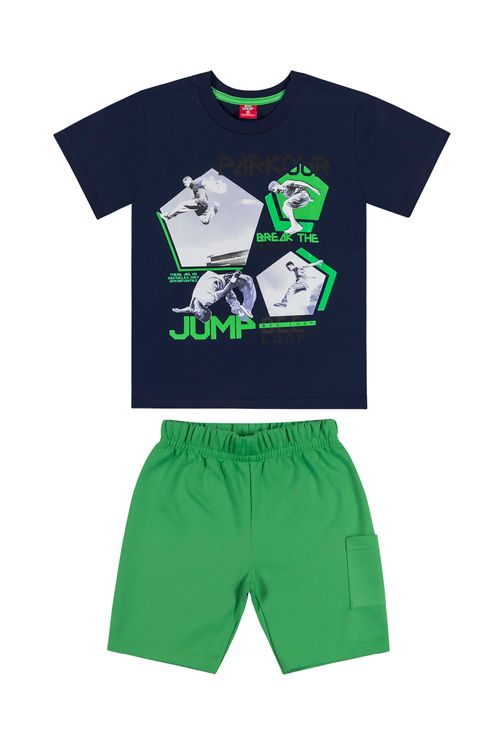 Conjunto Infantil Masculino (Azul) Bee Loop