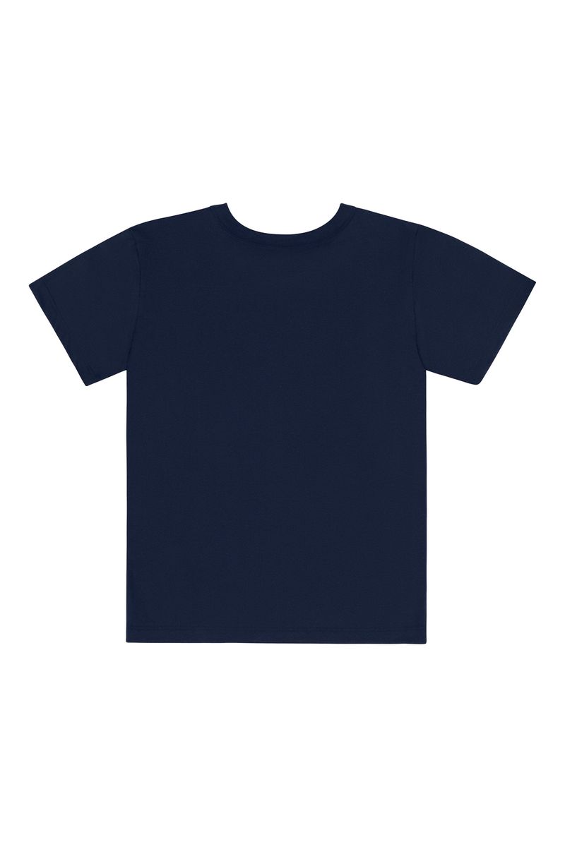 Conjunto-Camiseta-e-Bermuda-para-Menino--Azul--Bee-Loop