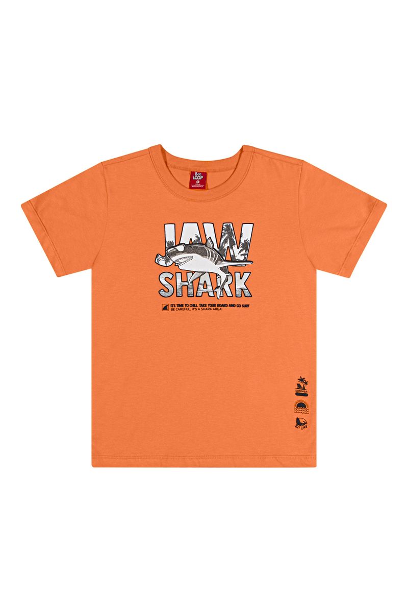 Conjunto-Camiseta-e-Bermuda-Shark-Infantil--Laranja--Bee-Loop
