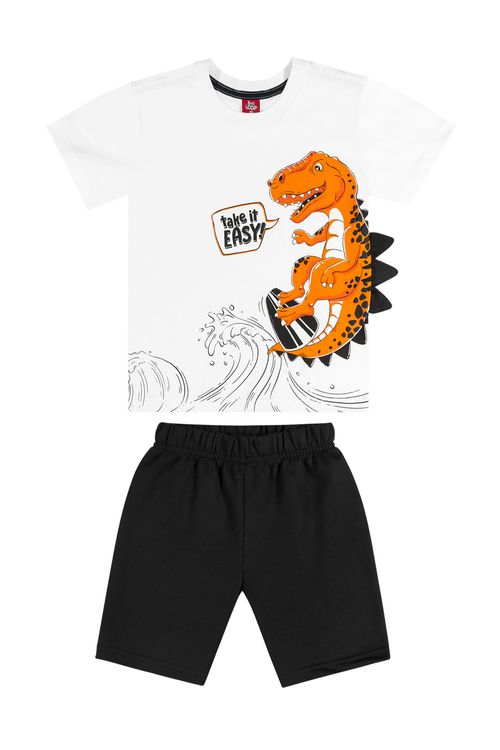 Conjunto Infantil Dino (Branco) Bee Loop