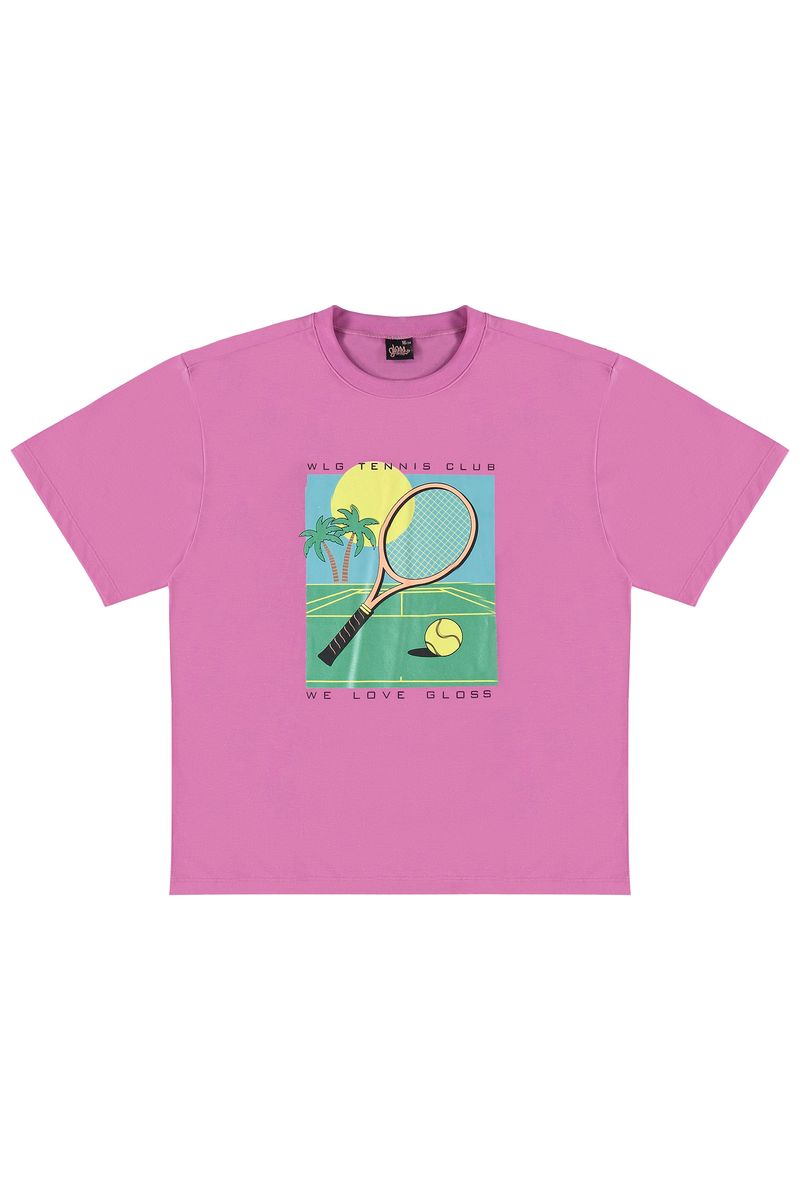 Camiseta-Manga-Curta-Infantil-Feminina--Rosa--Gloss
