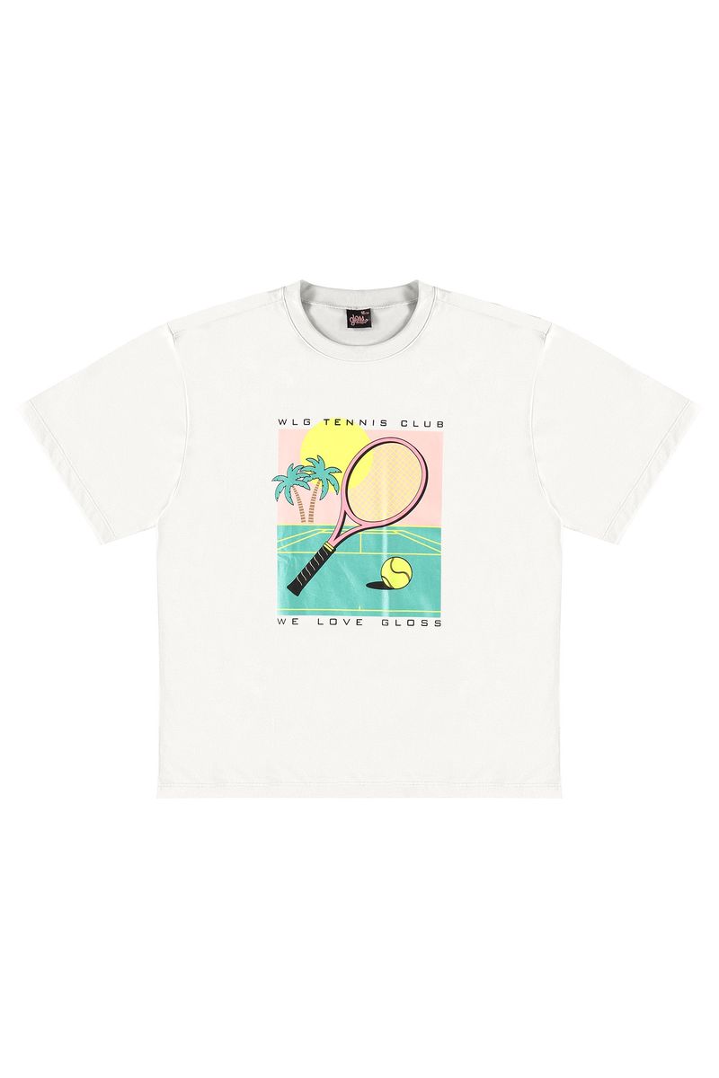 Camiseta-Manga-Curta-Infantil-Feminina--Branco--Gloss