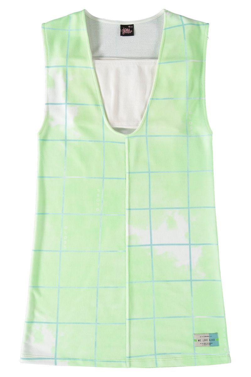 Conjunto-Infantil-Vestido-e-Top--Verde--Gloss