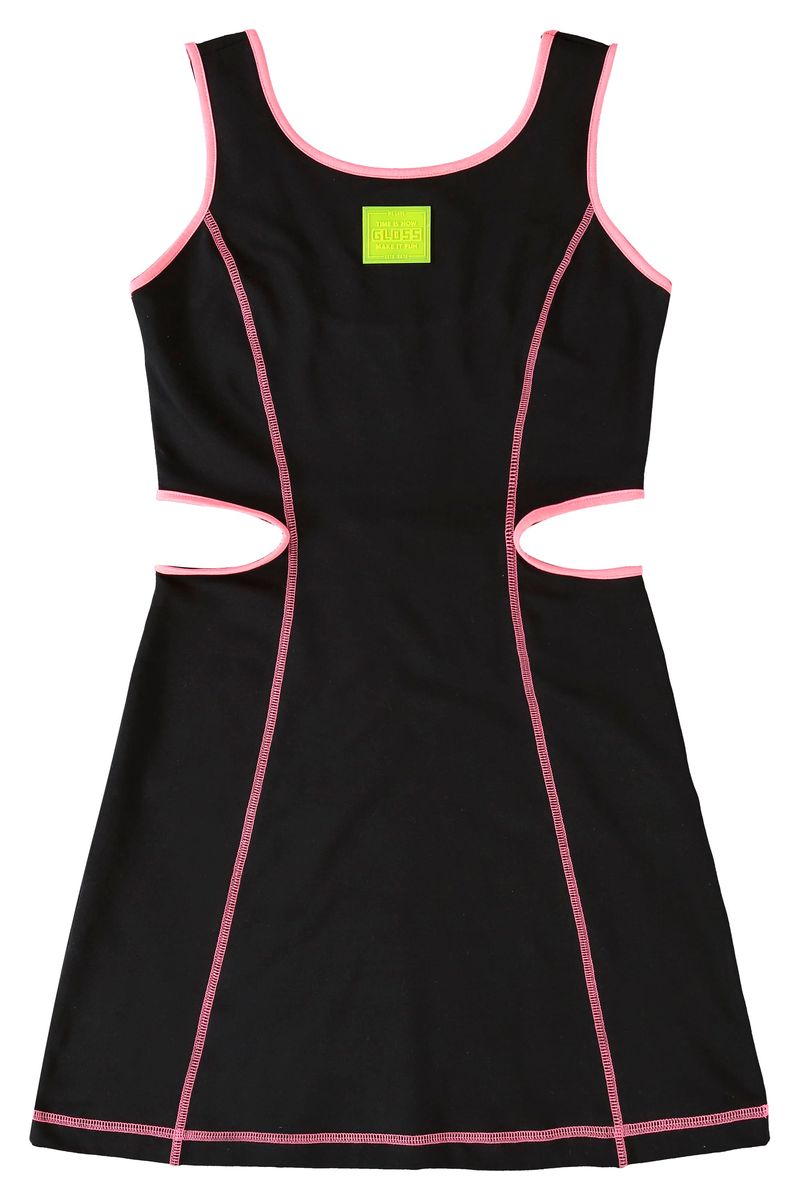 Vestido-Regata-Infantil--Preto--Gloss