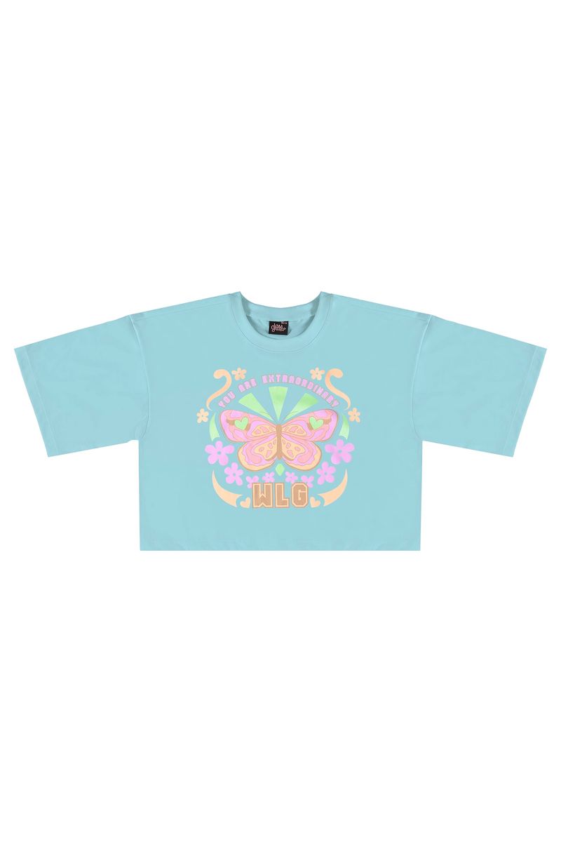 Blusa-Manga-Curta-Infantil--Azul--Gloss