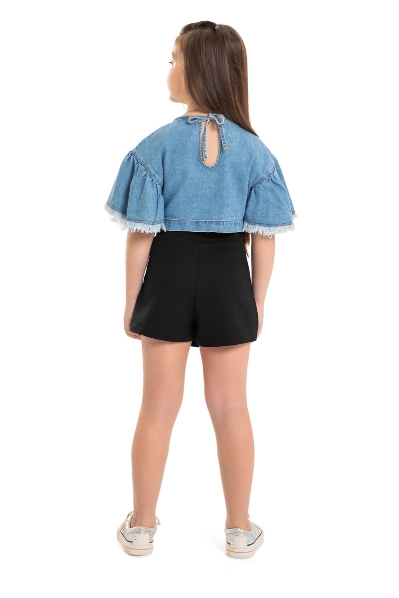 Short-Saia-Infantil-em-Moletom--Preto--Gloss