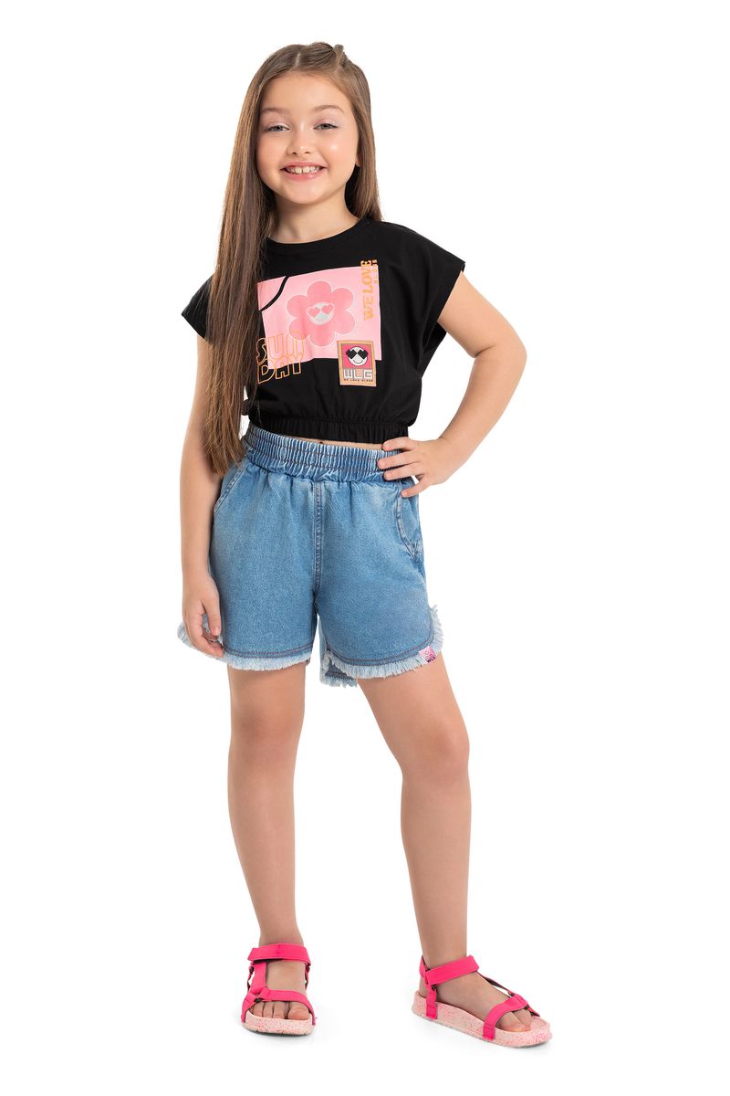 Blusa-Cropped-Estampada--Preto--Gloss