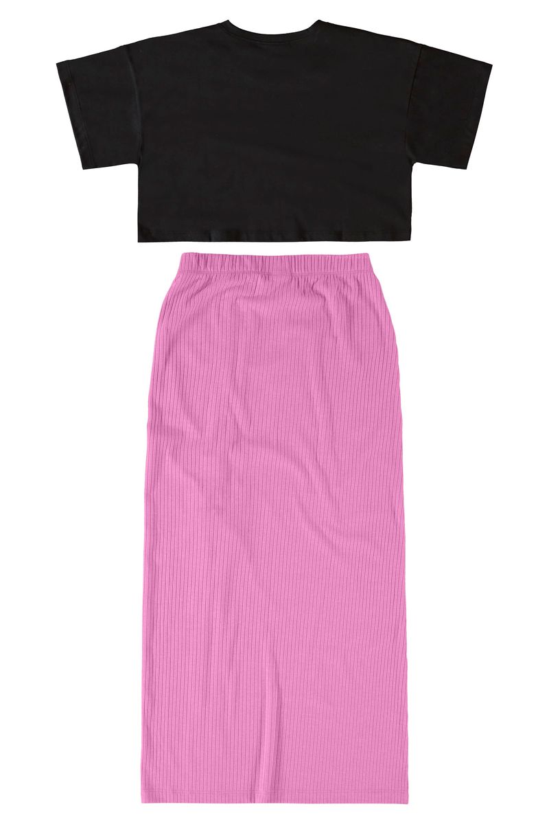 Conjunto-Cropped-e-Saia-Infantil--Preto--Gloss