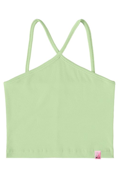 Top Cropped Básico Infantil (Verde) Gloss