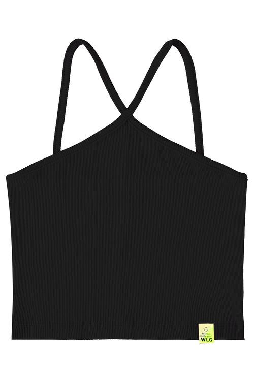 Top Cropped Básico Infantil (Preto) Gloss