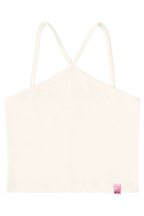 Top Cropped Básico Infantil (Off White) Gloss