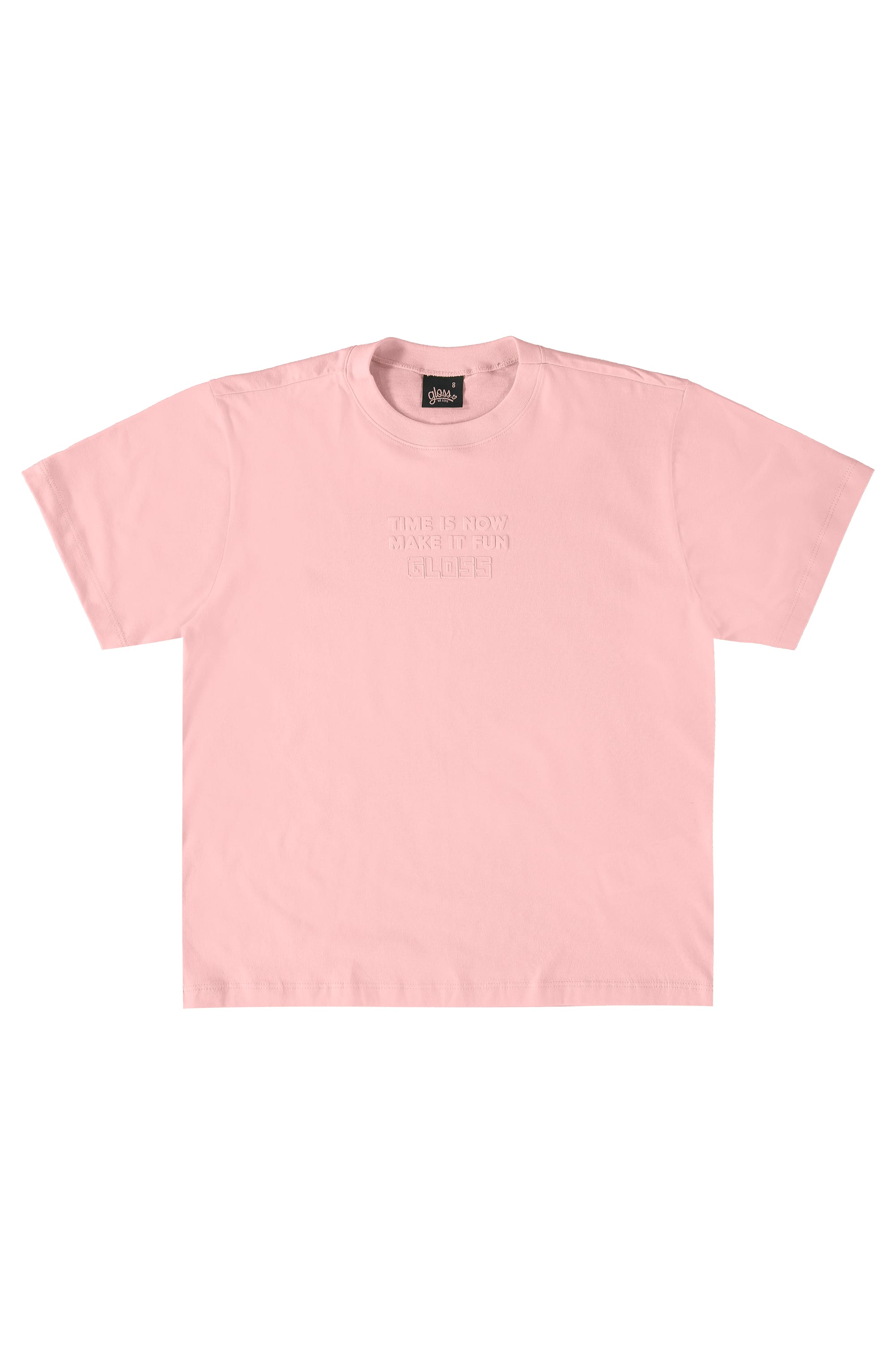 Camiseta Manga Curta Básica Infantil (Rosa) Gloss