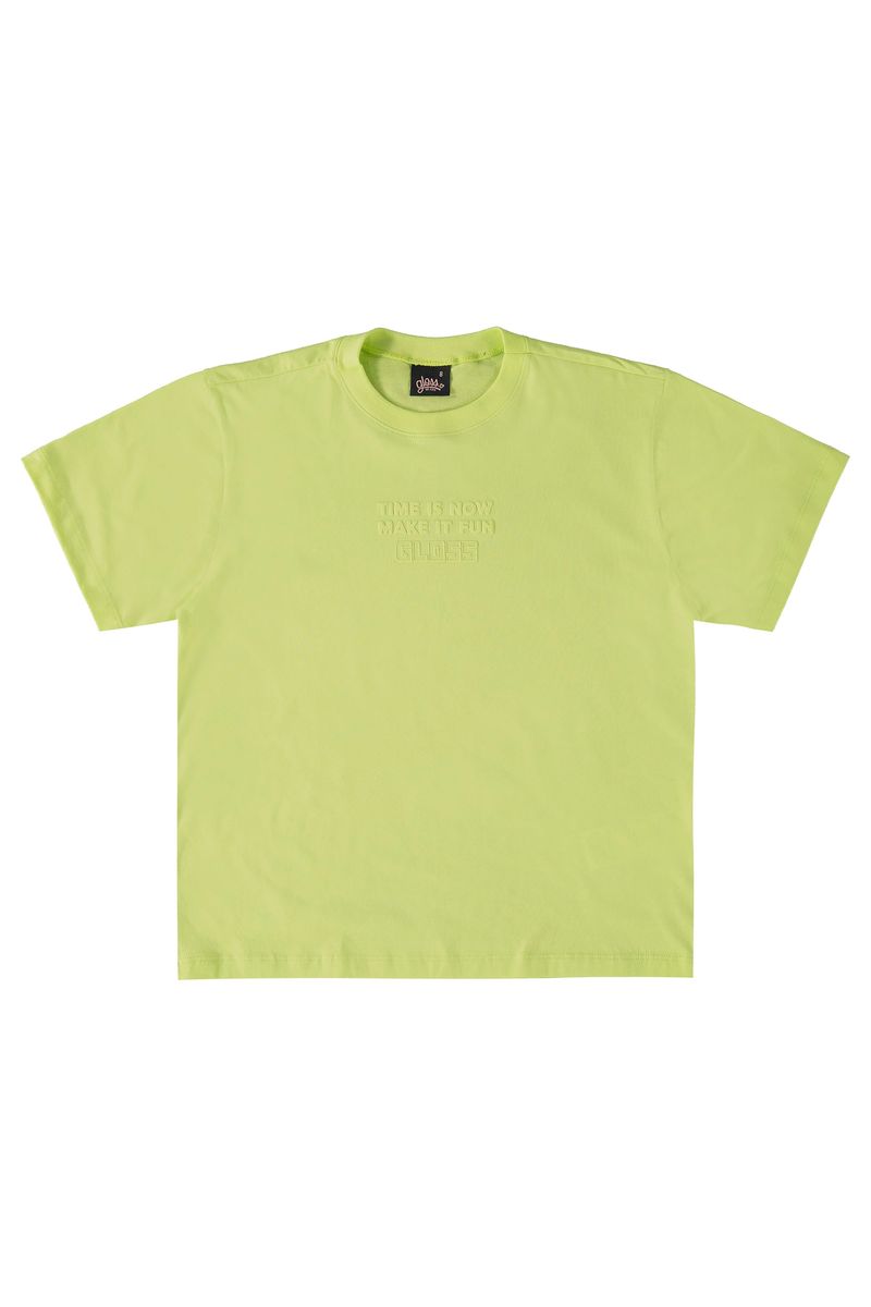 Camiseta-Manga-Curta-Basica-Infantil--Verde--Gloss