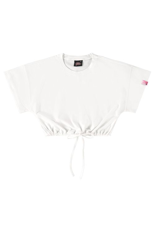 Blusa Cropped Básica Infantil (Branco) Gloss