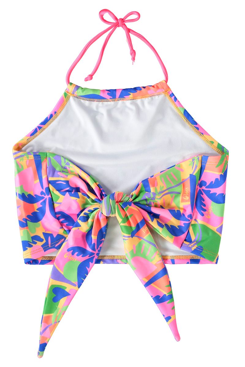 Biquini-Top-Cropped-Infantil--Rosa--Gloss