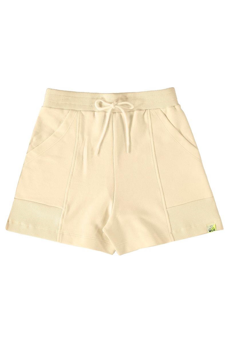 Short-Basico-em-Moletom--Amarelo--Gloss