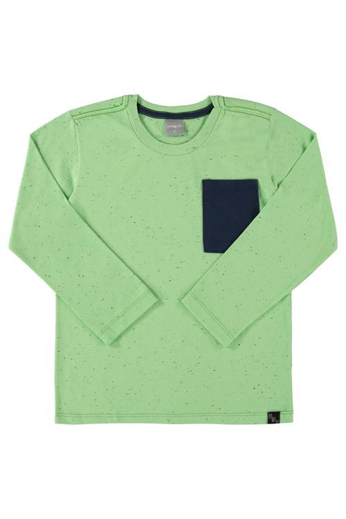 Camiseta Manga Longa Infantil (Verde) Quimby