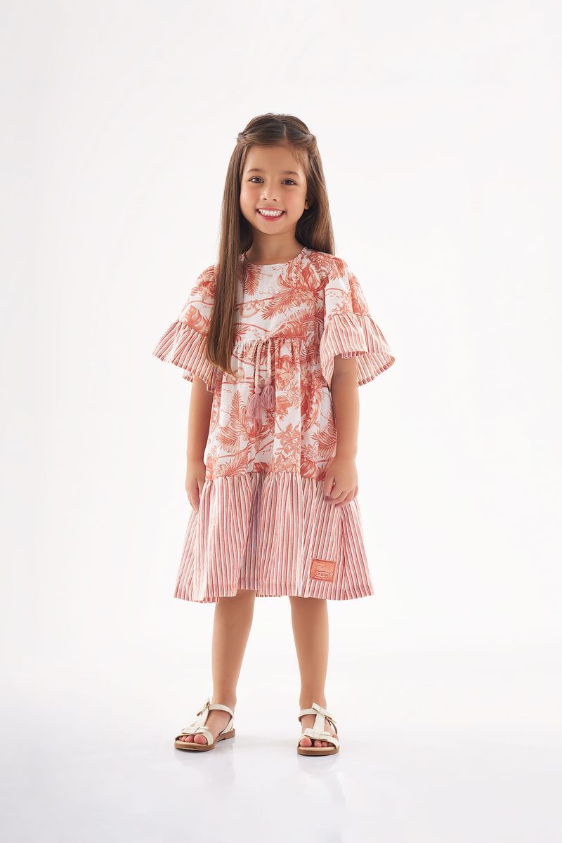 Vestido-Infantil-em-Tecido-Voil--Laranja--Up-Baby